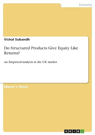 do structured products give equity like returns an empirical analysis in the uk market 1st edition vishal