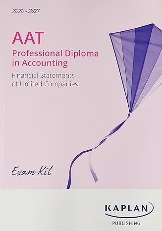 financial statements of limited companies exam kit 1st edition kaplan 1787408043, 978-1787408043