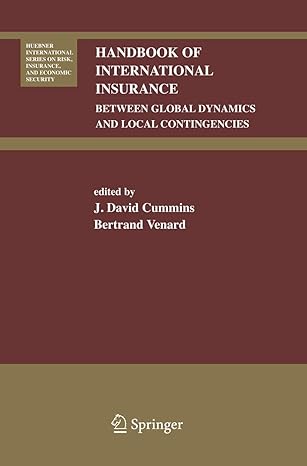 handbook of international insurance between global dynamics and local contingencies 1st edition j david