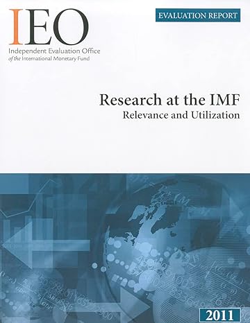 research at the imf relevance and utilization 1st edition international monetary fund 1616351543,