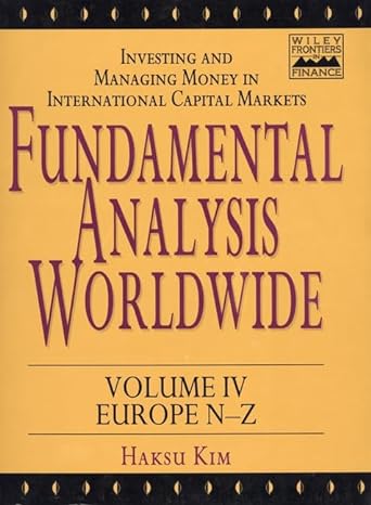 fundamental analysis worldwide western europe n z volume 4th edition haksu kim 0471129771, 978-0471129776