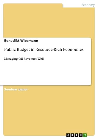 public budget in resource rich economies managing oil revenues well 1st edition benedikt wiesmann 3656406030,