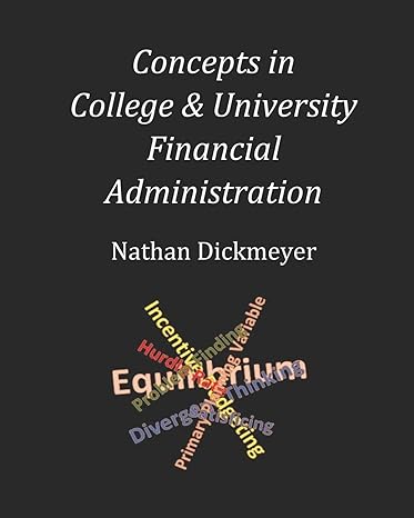 concepts in college and university financial administration 1st edition nathan dickmeyer b084qlp8hl,