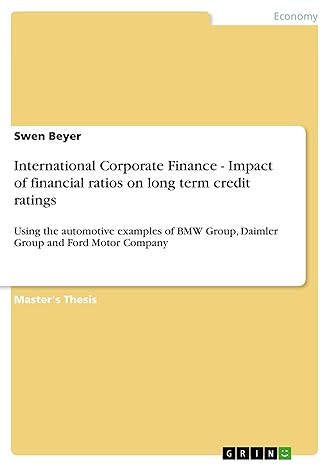 international corporate finance impact of financial ratios on long term credit ratings using the automotive