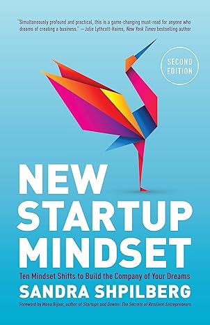 new startup mindset ten mindset shifts to build the company of your dreams new edition sandra shpilberg