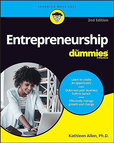 entrepreneurship for dummies 2nd edition kathleen allen 1119912636, 978-1119912637