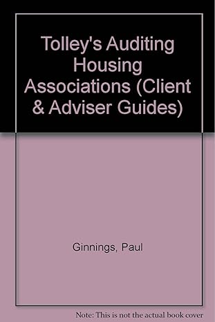 tolleys auditing housing associations 1st edition paul ginnings 0854599614, 978-0854599615
