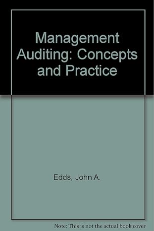 management auditing concepts and practice 1st edition john a edds 0840322097, 978-0840322098