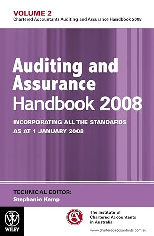 auditing and assurance handbook 2008 incorporating all the standards as at 1 january 2008 1st edition