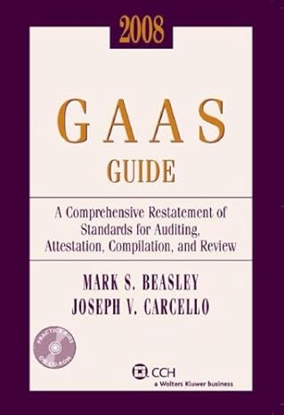 gaas guide 2008 a comprehensive restatement of standards for auditing attestation compilation and review