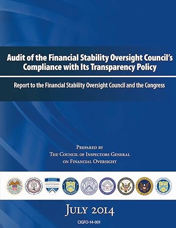 audit of the financial stability oversight councils compliance with its transparency policy report to the
