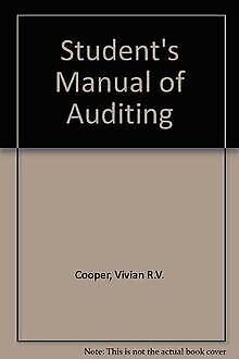 students manual of auditing 1st edition vivian r v cooper 0852582374 ,  978-0852582374
