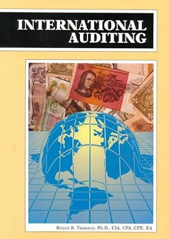 international auditing 1st edition rocco vanasco 1562264249 ,  978-1562264246
