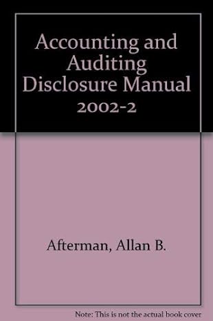 accounting and auditing disclosure manual 2003 1st edition allan b afterman ,rowan h jones 0791346153,
