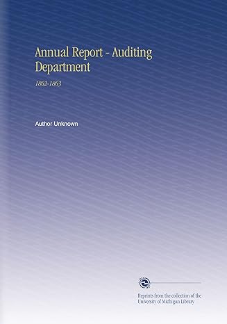annual report auditing department 1862 1863 1st edition author unknown b002lar4lu