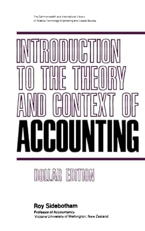 introduction to the theory and context of accounting the commonwealth and international library social