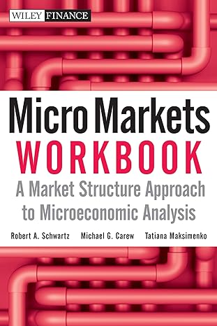 micro markets workbook a market structure approach to microeconomic analysis 1st edition robert a schwartz