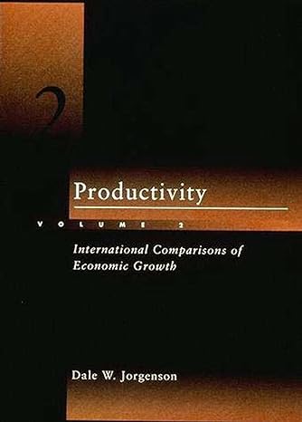 productivity volume 2 international comparisons of economic growth 1st edition dale w jorgenson 0262519208,