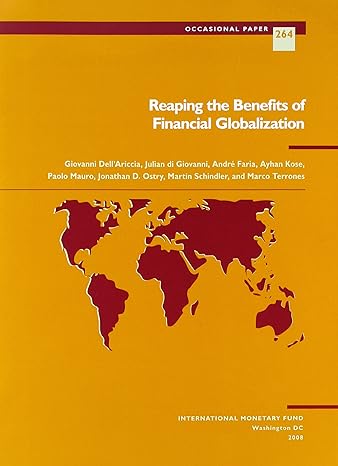 reaping the benefits of financial globalization imf occasional paper #264 1st edition international monetary