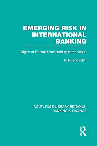 Emerging Risk In International Banking