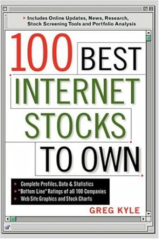 100 best internet stocks to own 1st edition greg a kyle 0071357254, 978-0071357258