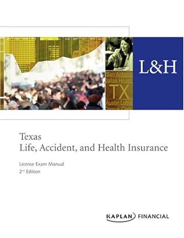 texas life accident and health insurance license exam manual 2nd edition kaplan financial 1419534726,