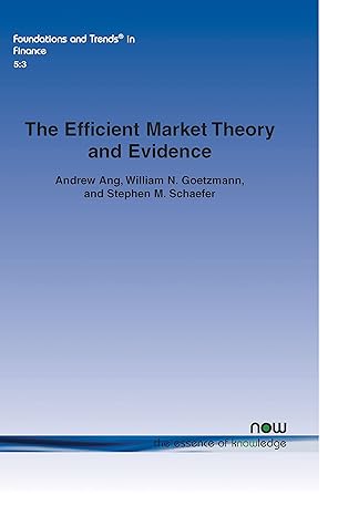 The Efficient Market Theory And Evidence Implications For Active Investment Management In Finance