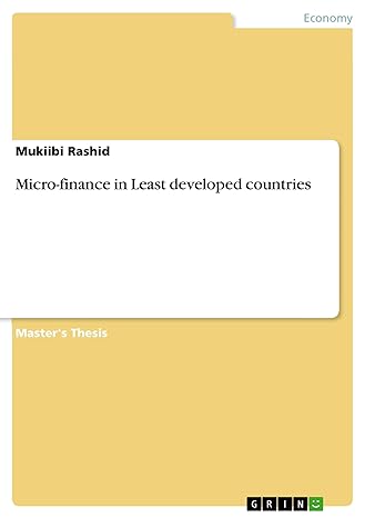 micro finance in least developed countries 1st edition mukiibi rashid 3668630054, 978-3668630055