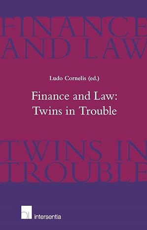 finance and law twins in trouble 1st edition ludo cornelis 1780681720, 978-1780681726