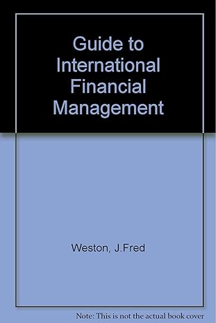 guide to international financial management 1st edition j fred weston 0070694877, 978-0070694873