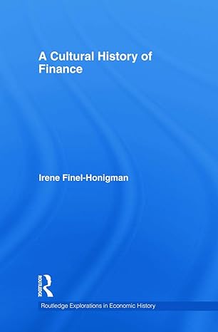 a cultural history of finance 1st edition irene finel honigman 0415745179, 978-0415745178