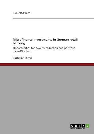 microfinance investments in german retail banking opportunities for poverty reduction and portfolio