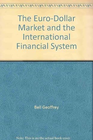 the euro dollar market and the international financial system 1st edition geoffrey bell 0470064056,