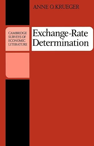 exchange rate determination 1st edition anne o krueger 0521273013, 978-0521273015