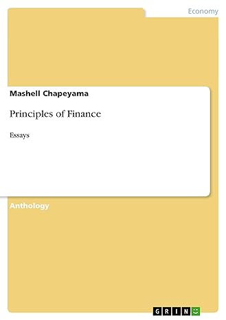 Principles Of Finance Essays