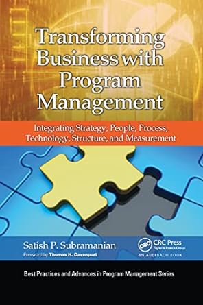 transforming business with program management 1st edition satish p. subramanian 1032340150, 978-1032340159