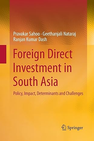 foreign direct investment in south asia policy impact determinants and challenges 1st edition pravakar sahoo