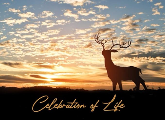celebration of life guest books hunting funeral guest book for hunter dad men memorial announcement