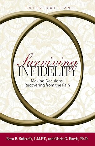 surviving infidelity making decisions recovering from the pain 3rd edition rona b subotnik ,gloria harris
