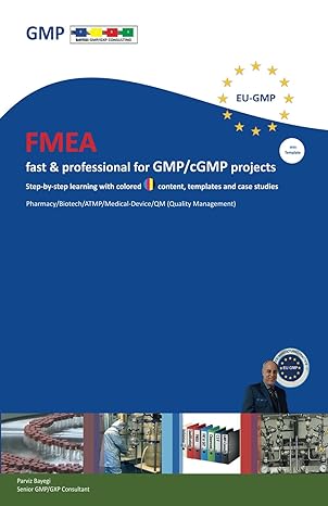 fmea fast and professional for gmp/cgmp projects step by step learning with colored content templates and