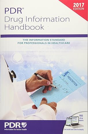2017 pdr drug information handbook 1st edition pdr staff 1563638371, 978-1563638374