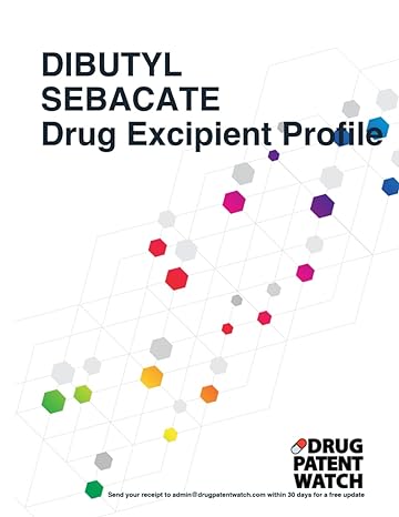 dibutyl sebacate drug excipient business development opportunity report 2024 unlock market trends target