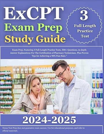 excpt exam prep study guide 2024 2025 exam prep featuring 3 full length practice tests 300+ questions in
