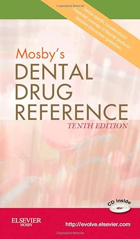 mosbys dental drug reference 10th edition arthur h jeske dmd phd 0323079601, 978-0323079600