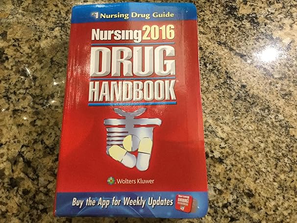 nursing drug handbook 2016 36th edition wolters kluwer 1469887045, 978-1469887043