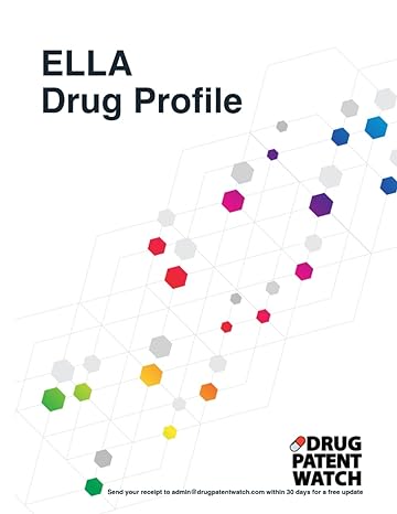 ella drug profile 2024 ella drug patents fda exclusivity litigation drug prices 1st edition drugpatentwatch