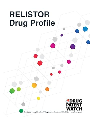 relistor drug profile 2024 relistor drug patents fda exclusivity litigation drug prices 1st edition