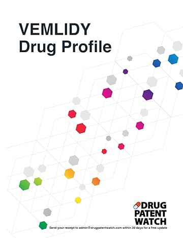 vemlidy drug profile 2024 vemlidy drug patents fda exclusivity litigation drug prices 1st edition