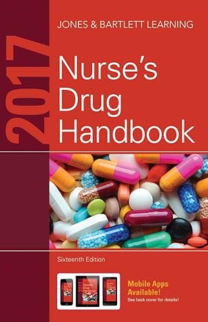 2017 nurses drug handbook 16th edition jones bartlett learning 1284099334, 978-1284099331