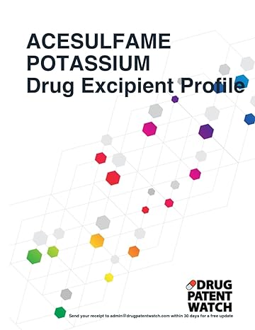 acesulfame potassium drug excipient business development opportunity report 2024 unlock market trends target